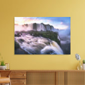 Waterval | Iguazu Waterfall in Brazilië Canvas Afdruk (Insitu (Woonkamer))
