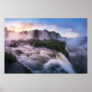 Waterval   Iguazu Waterfall in Brazilië Poster