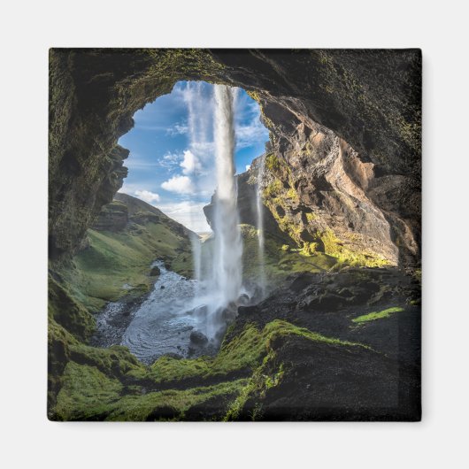 Waterval | IJslandse waterval Magneet (Voorkant)