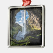 Waterval | IJslandse waterval Metalen Ornament (Links)