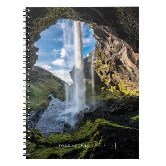 Waterval | IJslandse waterval Notitieboek (Voorkant)