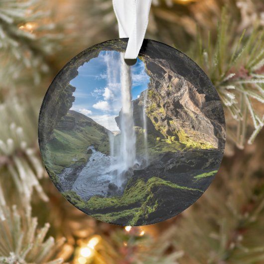 Waterval | IJslandse waterval Ornament (Boom)