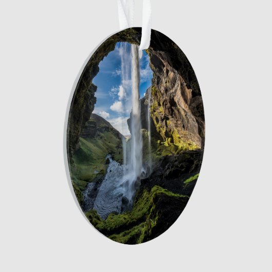 Waterval | IJslandse waterval Ornament (voorkant)