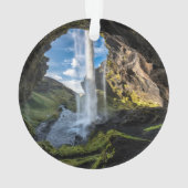 Waterval | IJslandse waterval Ornament (achterkant)