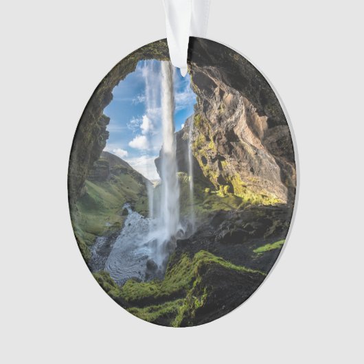 Waterval | IJslandse waterval Ornament (voorkant)