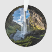 Waterval | IJslandse waterval Ornament (voorkant)