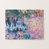 Waterval Impressionisme Schilderij Legpuzzel (Horizontaal)