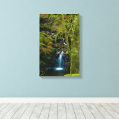 Waterval in Argyll, Scotland Canvas print (Insitu (Houten vloer))