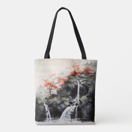 Waterval in Azië Tote Bag (Achterkant)