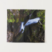 Waterval in betoverend bos wandkleed (Voorkant (horizontaal))