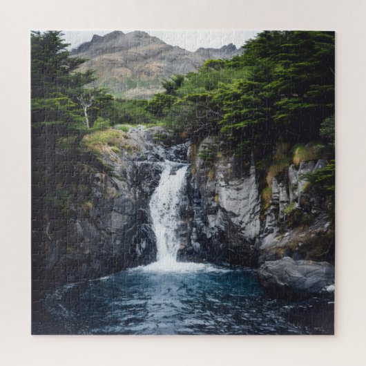 Waterval in bos legpuzzel (Verticaal)