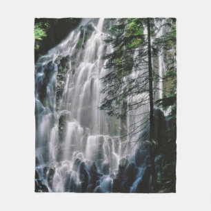 Waterval in bos, Oregon Fleece Deken