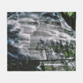 Waterval in bos, Oregon Fleece Deken (Voorkant (Horizontaal))