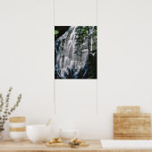 Waterval in bos, Oregon Poster (Keuken)