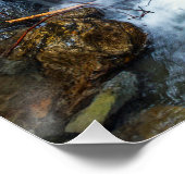 Waterval in boscascade – bergstroomprint perfect poster (Hoek)