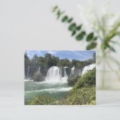 Waterval in Bosnië en Herzegovina Briefkaart (Staand voorkant)