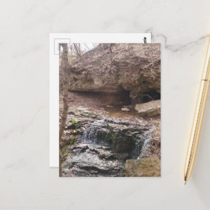 waterval in Burlington, Iowa Briefkaart