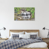 Waterval in Buttermilk Gorge Canvas Afdruk (Insitu (Slaapkamer))