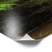 Waterval in Buttermilk Herfst State Park, New York Foto Afdruk (Hoek)