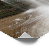 Waterval in Buttermilk Herfst State Park, New York Poster (Hoek)