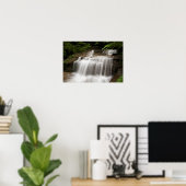 Waterval in Buttermilk Herfst State Park, New York Poster (Thuiskantoor)