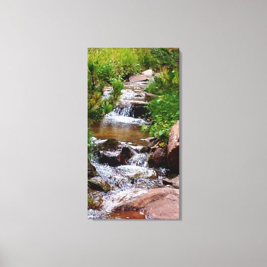 Waterval in Colorado Canvas Afdruk (Voorkant)