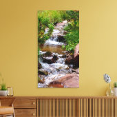 Waterval in Colorado Canvas Afdruk (Insitu (Woonkamer))