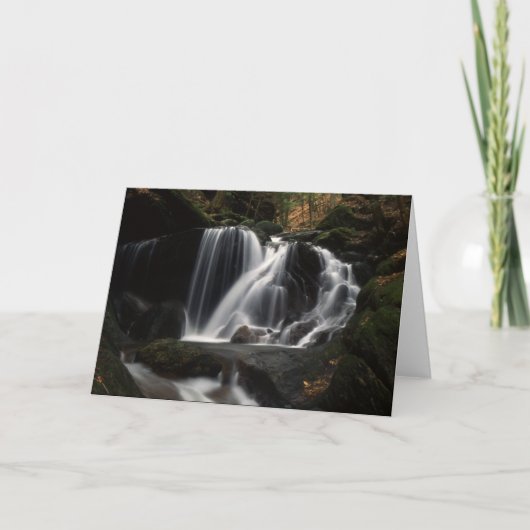 Waterval in Connecticut Notecards Kaart (Voorkant)