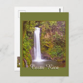 Waterval in Costa Rica Briefkaart (Voorkant / Achterkant)