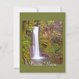 Waterval in Costa Rica Briefkaart