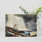 Waterval in de Adirondacks door Winslow Homer Kaart (Staand voorkant)