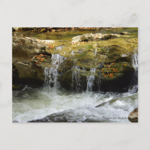 Waterval in de bergen van de Blauwe Ridge Briefkaart