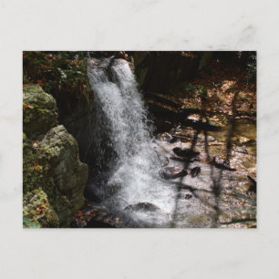 Waterval in de bergen van de Blauwe Ridge Briefkaart