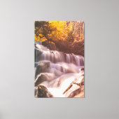 Waterval in de bossen canvas afdruk (Voorkant)