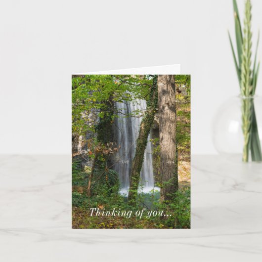 Waterval in de Bossen denken aan je Kaart (Voorkant)
