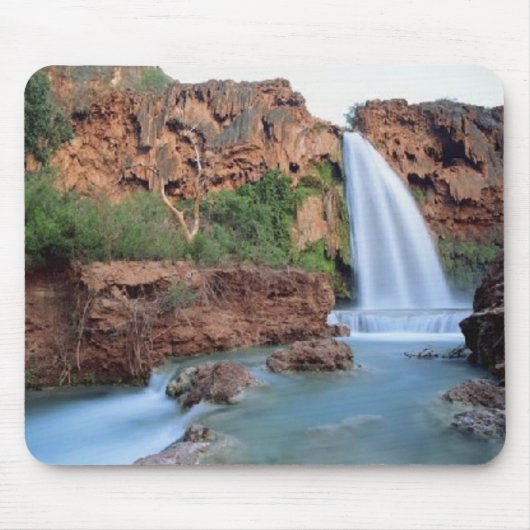 Waterval in de bossen, mousepad muismat (Voorkant)