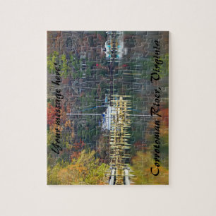 Waterval in de Corrotoman-rivier, Virginia Legpuzzel