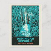Waterval in de Dominicaanse Republiek, Salto El Li Briefkaart (Voorkant)