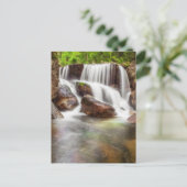 Waterval in de herfst bij de Queimadela Dam Briefkaart (Staand voorkant)