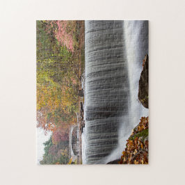 Waterval in de herfst bij Vanderbuilt Legpuzzel