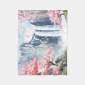 Waterval in de lente fleece deken (Voorkant)