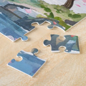 Waterval in de lente legpuzzel (Zijkant)