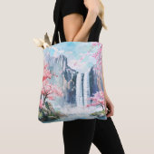 Waterval in de lente tote bag (Dichtbij)