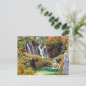 Waterval in de meren van Plitvice Briefkaart (Staand voorkant)