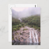 Waterval in de mist briefkaart (Voorkant / Achterkant)