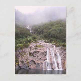 Waterval in de mist briefkaart