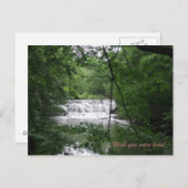 Waterval in de natuur briefkaart (Voorkant / Achterkant)