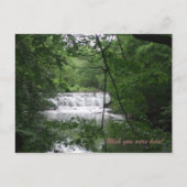 Waterval in de natuur briefkaart (Voorkant)