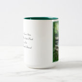 Waterval in de Oude Cave van het Man Tweekleurige Koffiemok (Center)