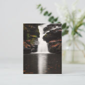 Waterval in de Poconos van Pennsylvania Briefkaart (Staand voorkant)